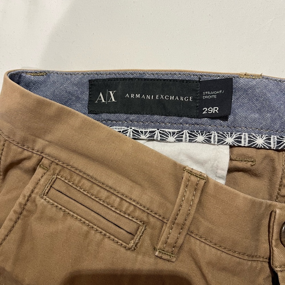 Armani Exchange Tan Chinos Classic Style